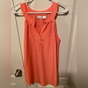 All For Color Orange Lightweight Tunic Coverup Size M